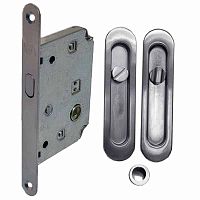 Комплект замка для розсувної системи RDA (овальна ручка SL-155 + замок RDA 4120) хром